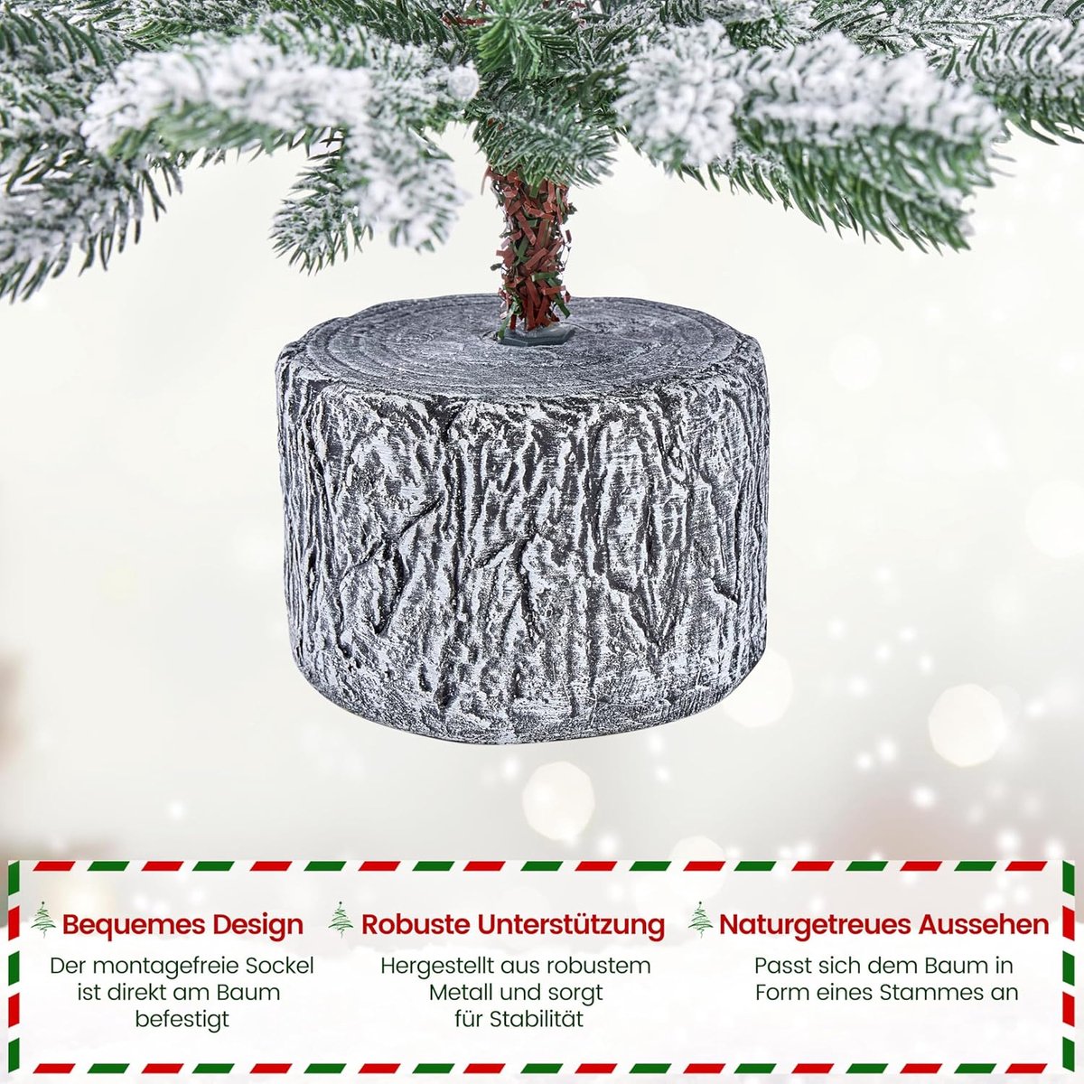 Equivera Kerstboom met Verlichting en Sneeuw