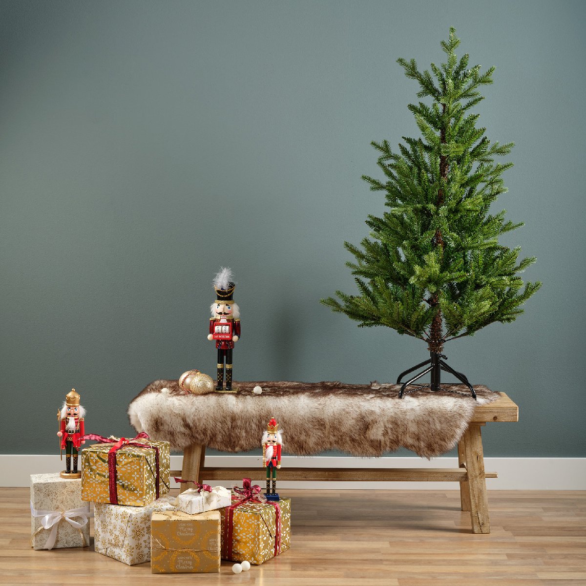 Everlands Allison Pine Kunstkerstboom 150 cm groen