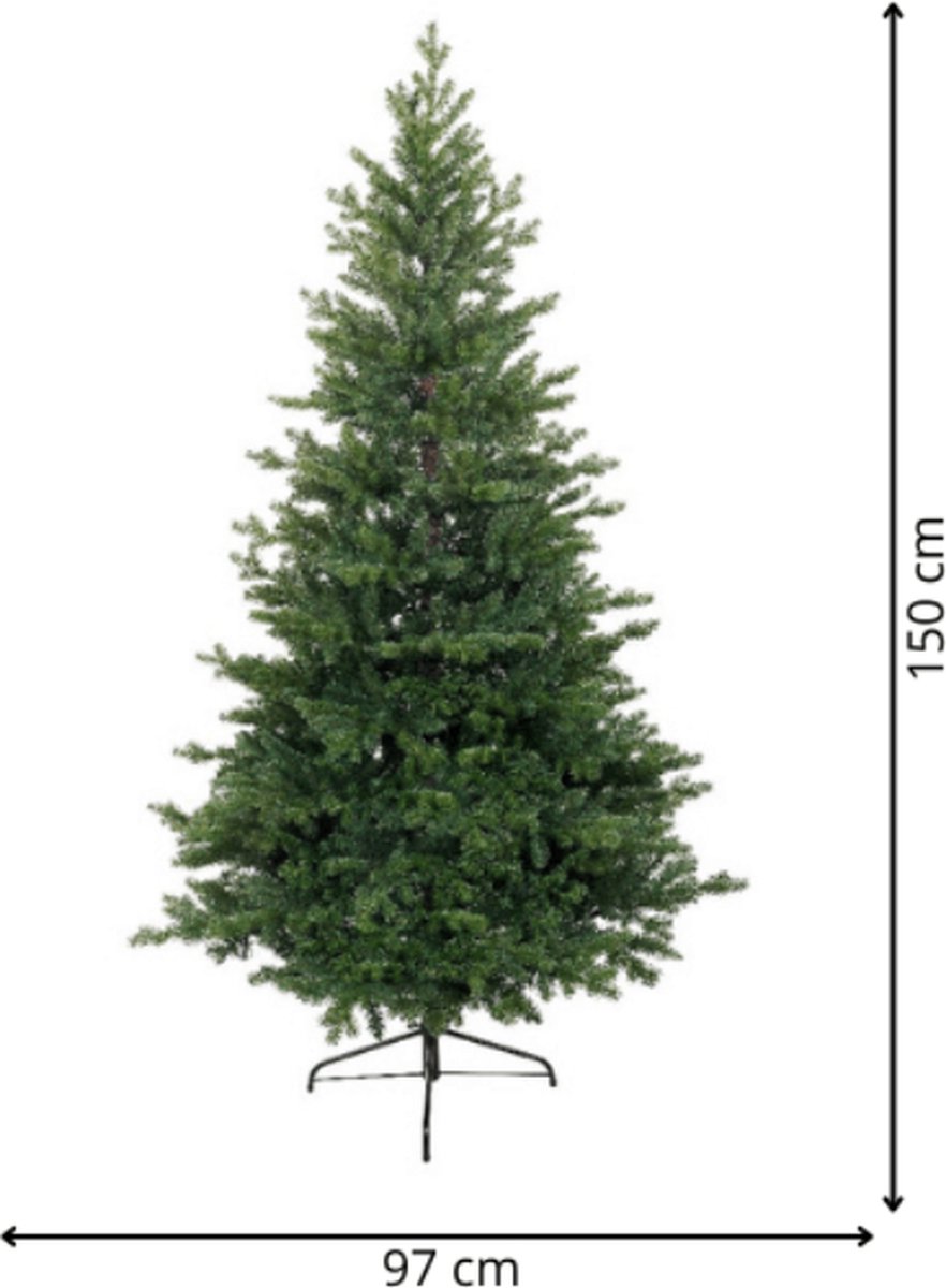 Everlands Allison Pine Kunstkerstboom 150 cm groen