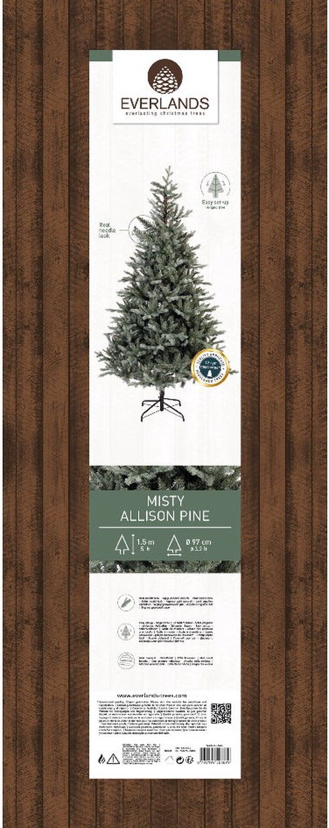 Everlands Allison Pine Kunstkerstboom 150cm