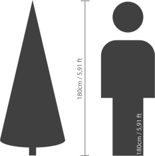 Everlands Grandis Fir kunstkerstboom 180 cm zonder verlichting
