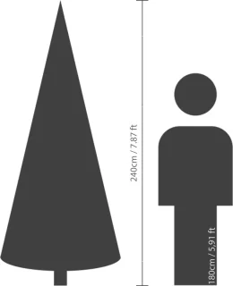 Everlands Grandis Fir kunstkerstboom 240 cm