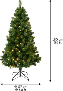 Everlands Imperial Pine Kunstkerstboom 180 cm Met Verlichting
