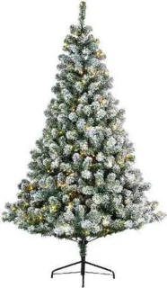 Everlands Imperial Pine kunstkerstboom 180cm sneeuw met LED
