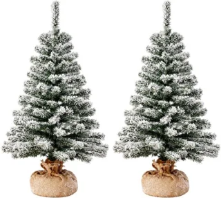 Everlands Imperial Snowy kunstkerstboom H90 cm (2x)