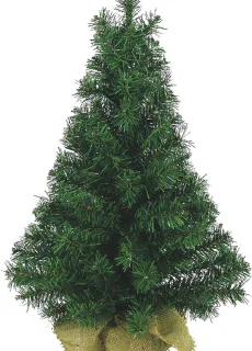 Everlands Kerstboom 75 cm in jute zak