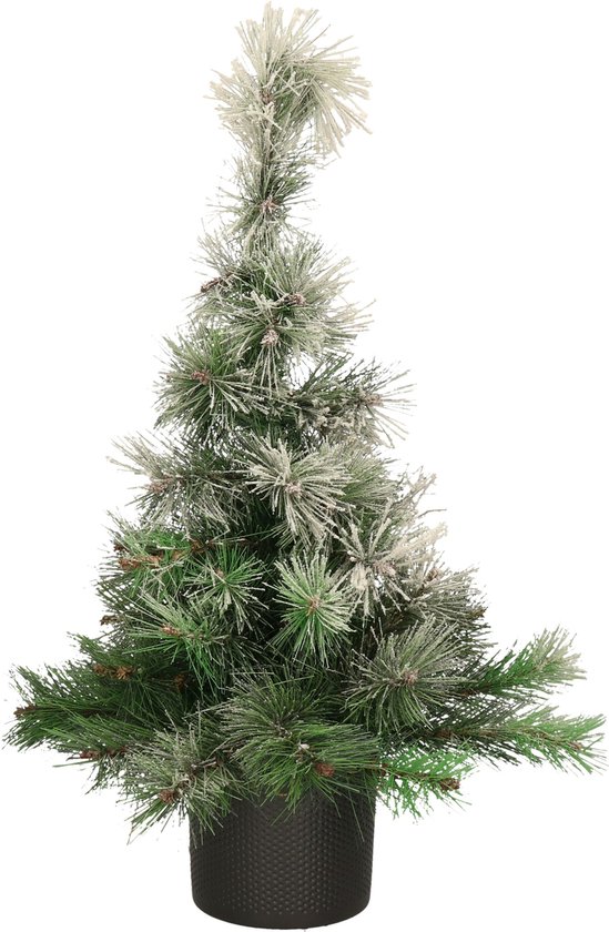 Everlands Kerstboom Kunst H75 cm Donkergrijs Pot