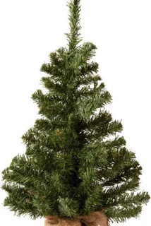 Everlands Kunstkerstboom 60 cm in jute zak