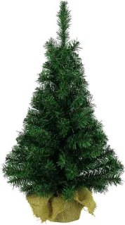 Everlands Kunstkerstboom 60 cm in jute zak