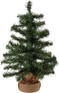 Everlands Kunstkerstboom 60 cm in jute zak