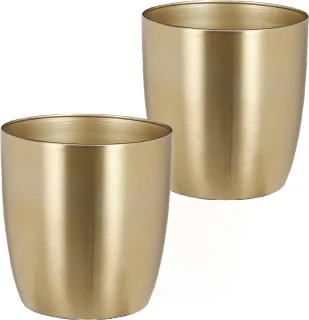 Everlands Kunstkerstboom 90 cm met Gouden Metalen Pot