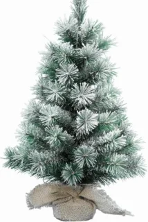 Everlands mini kerstboom 35 cm met sneeuw