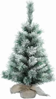 Everlands mini kerstboom 35 cm met sneeuw