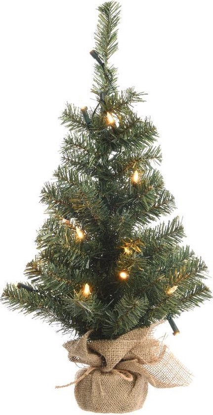 Everlands Mini Kunstkerstboom 60 cm Met Verlichting