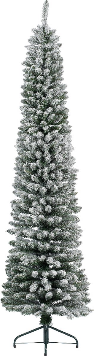 De Everlands Pencil Pine Snowy kunstkerstboom 180 cm wit in één oogopslag
