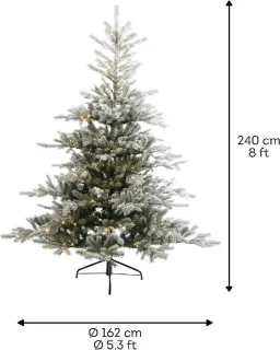 Everlands Snowy Grandis Fir Kunstkerstboom 240 cm