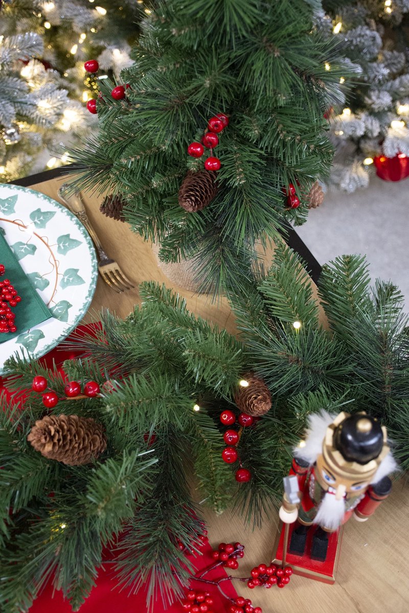 Everyday Miniature Pine Cone & Berry Tafelkerstboom 61 cm Groen