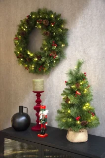 Everyday Miniature Pine Cone & Berry tafelkerstboom