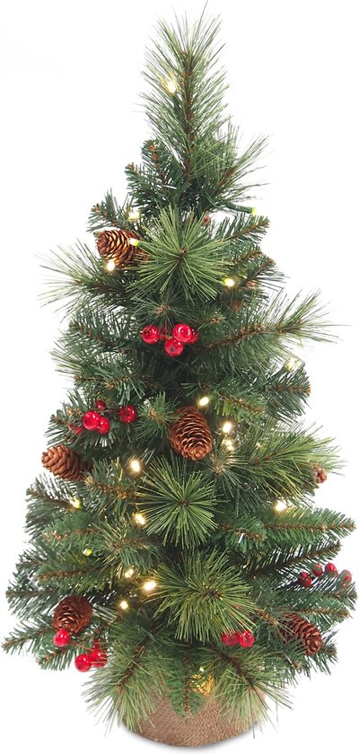 Everyday Pine Cone & Berry mini kunstkerstboom 61 cm groen