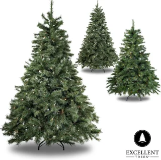 Excellent Trees Elverum Frosted 150 cm Kerstboom met verlichting