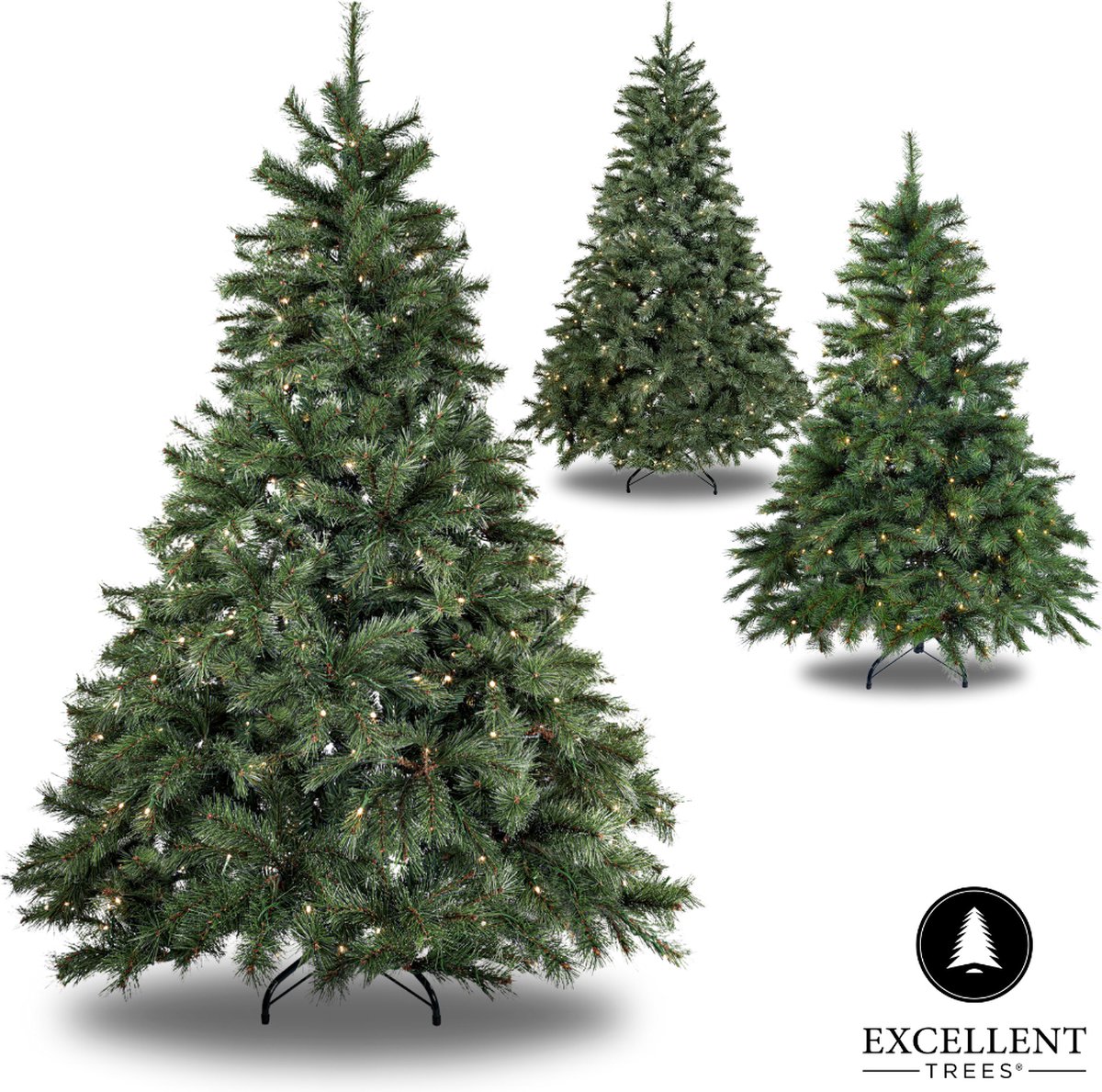 Excellent Trees Elverum Frosted 180 cm Kerstboom met Verlichting