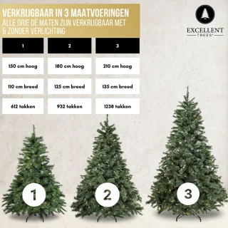Excellent Trees Elverum Frosted Premium kerstboom 150cm