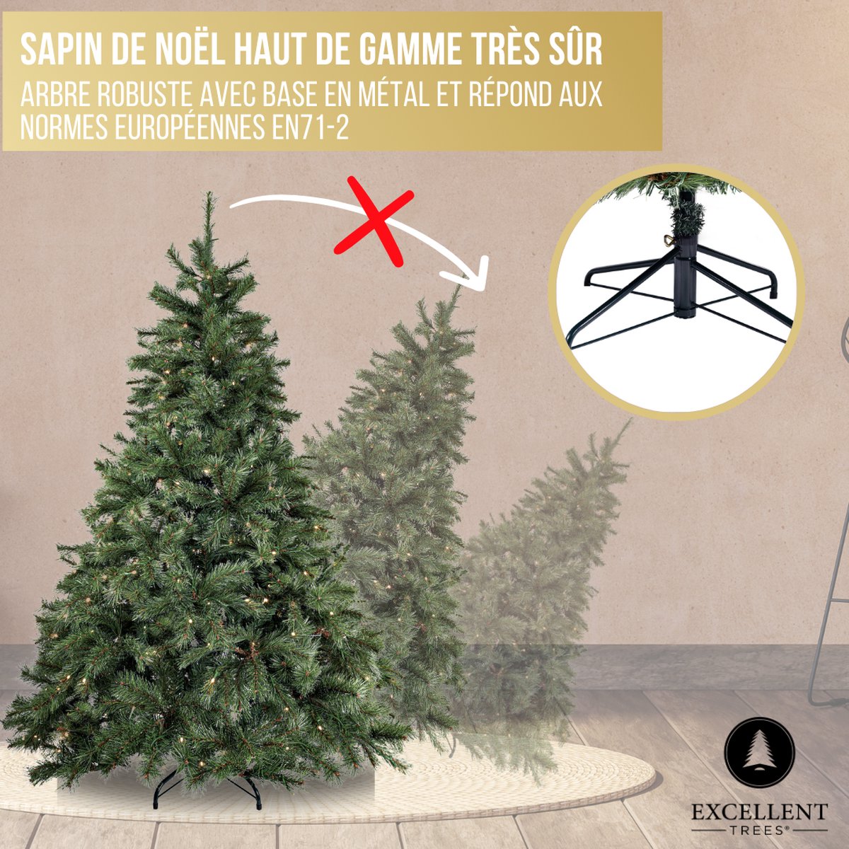 Excellent Trees Elverum Frosted Premium Kerstboom 180cm
