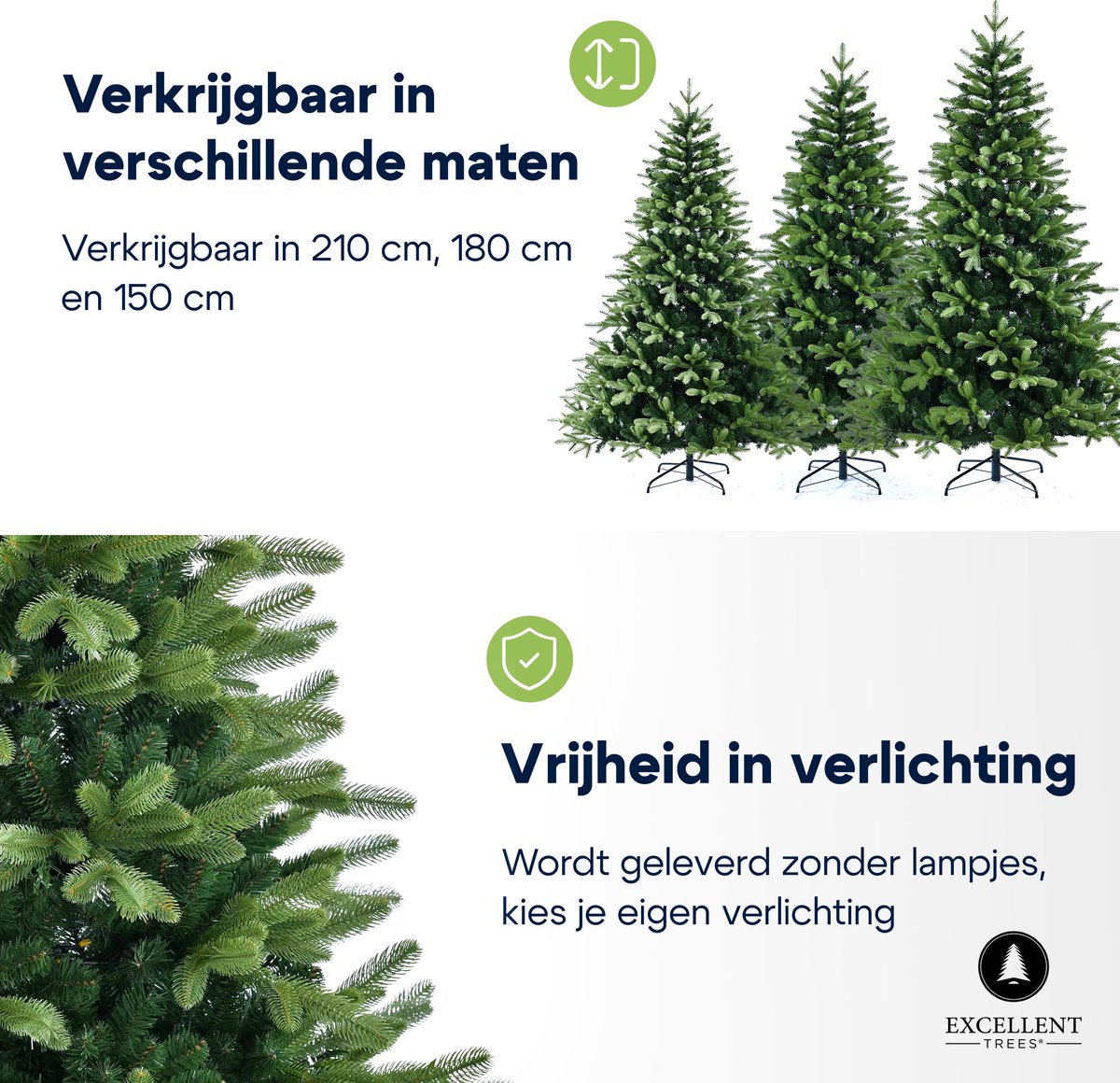 Excellent Trees Hallvik 180 cm Kerstboom PE+PVC