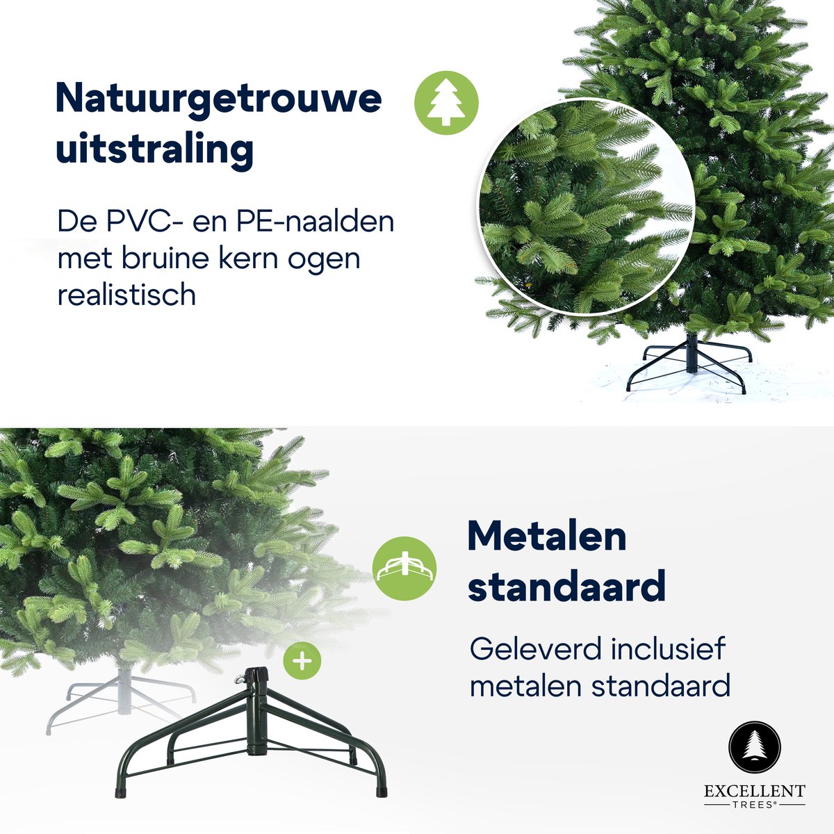 Excellent Trees Hallvik 180 cm Kerstboom PE+PVC
