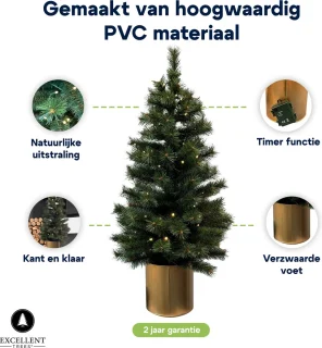 Excellent Trees® Husby Kunstkerstboom 90 cm in pot