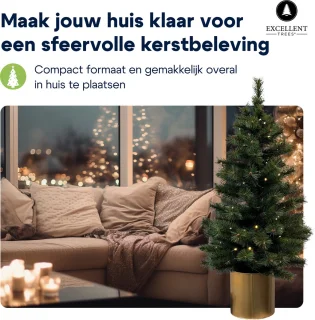 Excellent Trees® Husby Kunstkerstboom 90 cm in pot