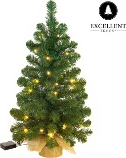 Excellent Trees Jarbo Mini Kerstboom 60 cm met LED verlichting