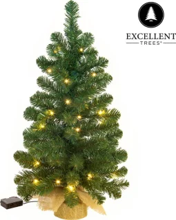 Excellent Trees Jarbo Mini Kerstboom 60 cm met LED verlichting