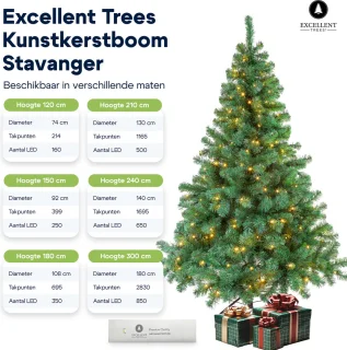 Excellent Trees® LED Stavanger Green Kunst-Kerstboom 120 cm