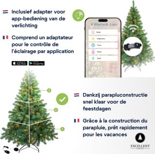 Excellent Trees® LED Stavanger Green Kunst-Kerstboom 120 cm
