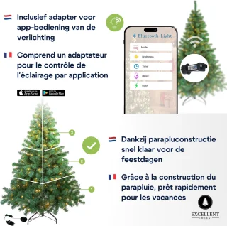 Excellent Trees® LED Stavanger Green Kunst-Kerstboom 120 cm