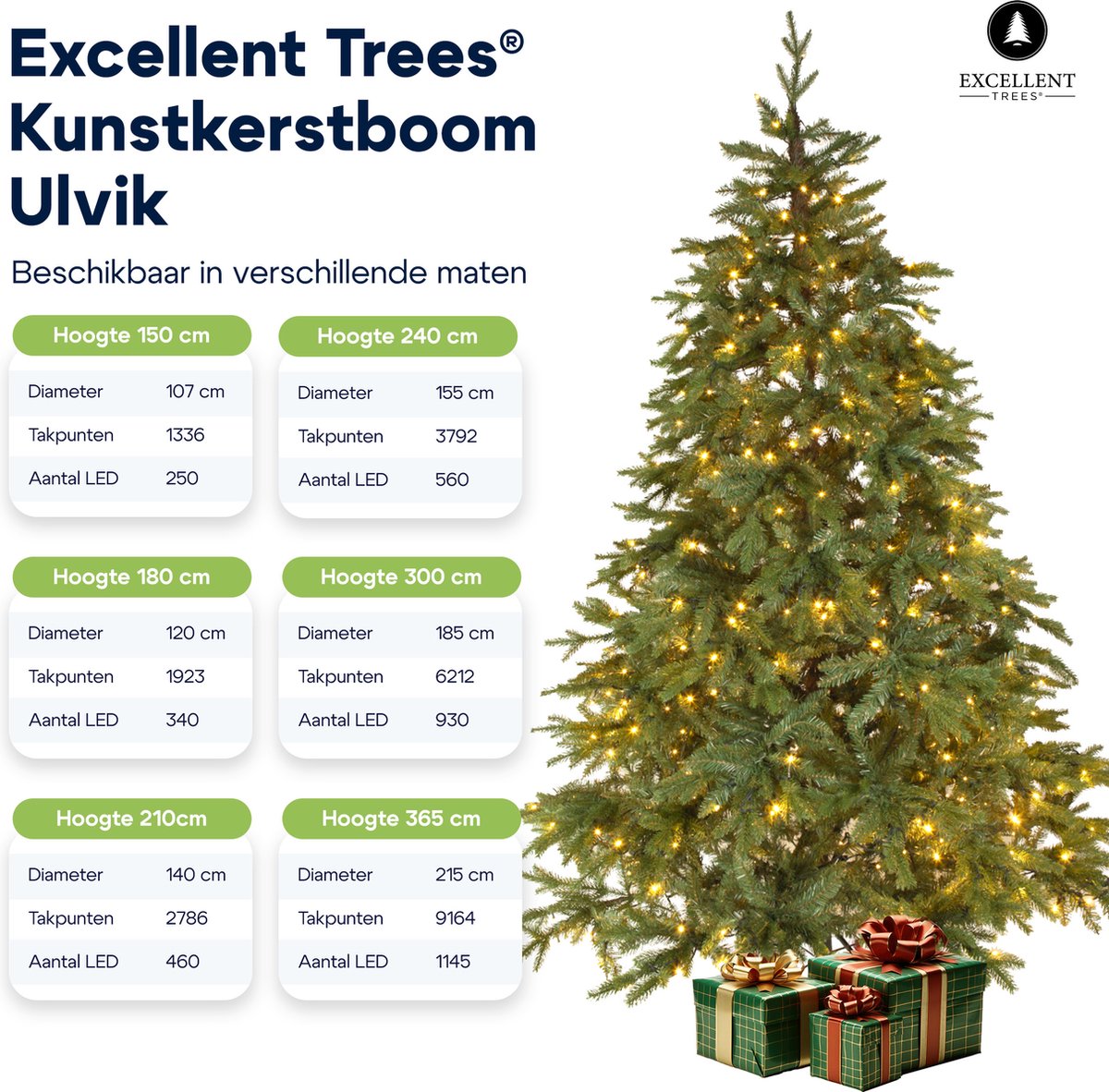 Excellent Trees LED Ulvik 150 cm Kerstboom