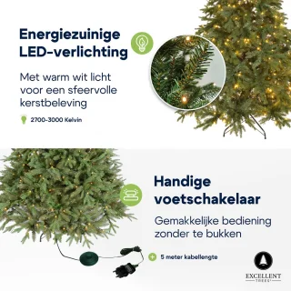 Excellent Trees LED Ulvik Premium Kerstboom 180 cm