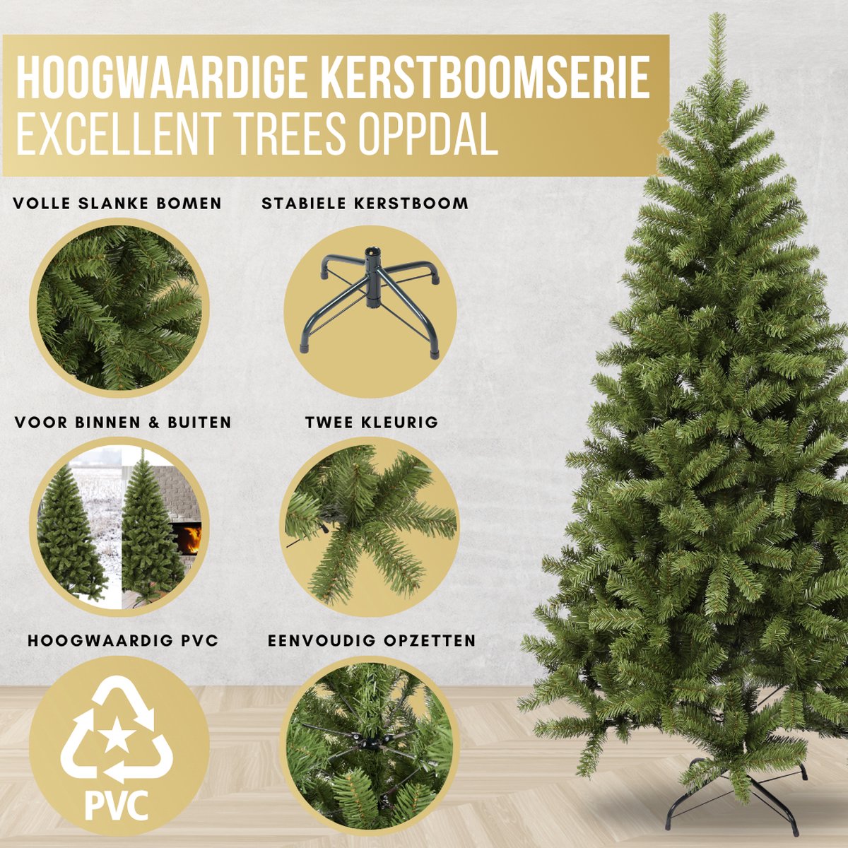 Excellent Trees Oppdal kunstkerstboom 180 cm