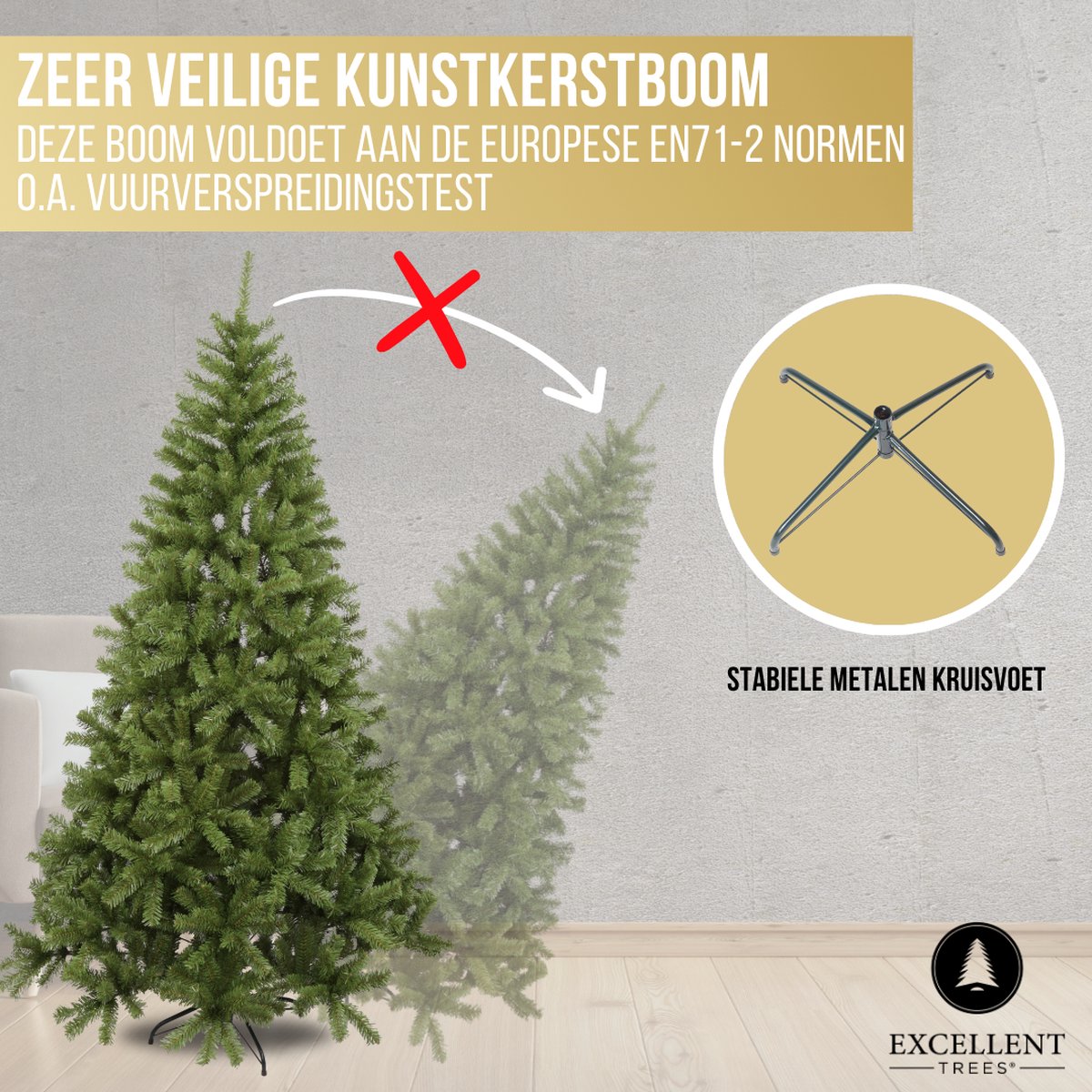 Excellent Trees Oppdal kunstkerstboom 180 cm