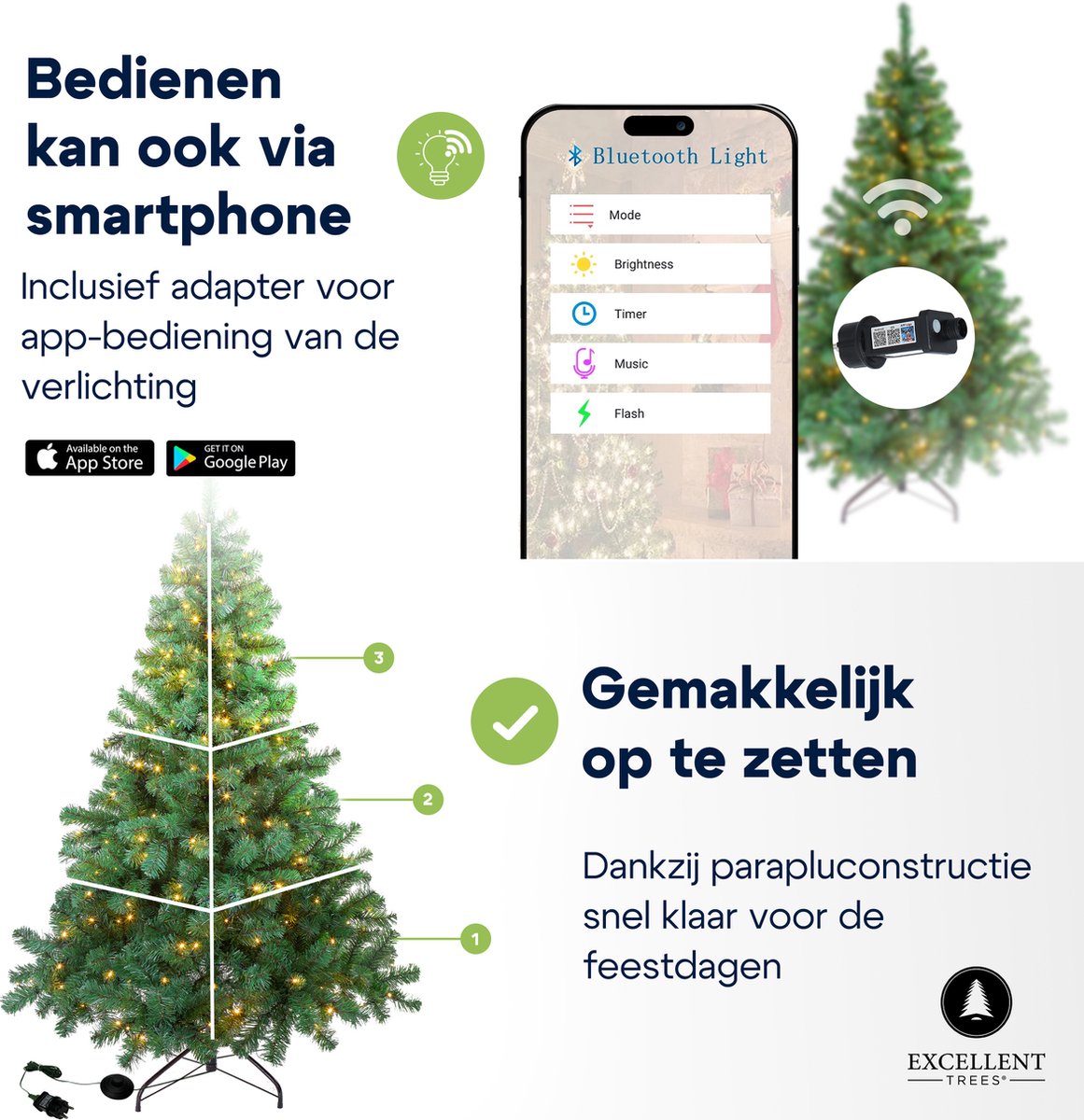 Excellent Trees Stavanger Kerstboom LED 240 cm