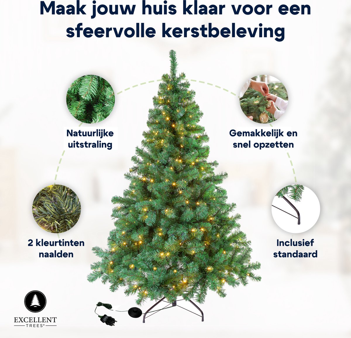 Excellent Trees Stavanger Kerstboom LED 240 cm