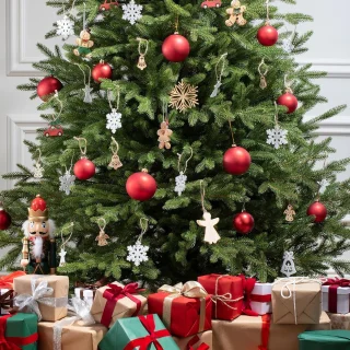 FairyTrees Kunstkerstboom FT06 Nordmann Exclusive 180 cm
