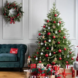 FairyTrees Kunstkerstboom FT06 Nordmann Exclusive 220 cm