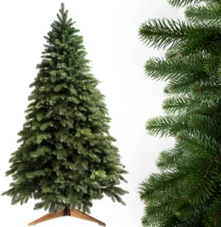 Famanu kunstkerstboom van 210 cm met houten standaard