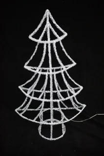 Fameilleur acryl kerstboom met ledverlichting 71 cm - wit