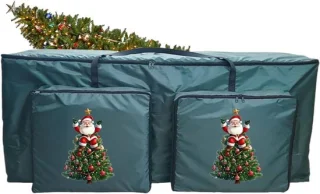 Feesttas Kerstboom Opberghoes 122x38x51cm Donkergroen
