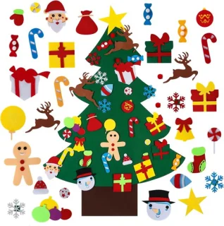 Felt kerstboom set voor kinderen
