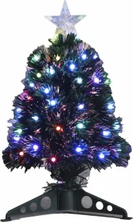 Fiber Optic Kerstboom 45 cm met Gekleurde Lampjes