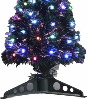Fiber Optic Kerstboom 45 cm met Gekleurde Lampjes